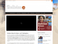 bolivien.de Webseite Vorschau