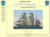 hammelwarder-shantychor.de Webseite Vorschau