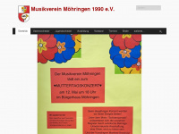 musikverein-moehringen.de Webseite Vorschau