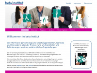 beta-institut.de Webseite Vorschau