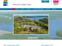 heinrich-luebke-haus.de Webseite Vorschau