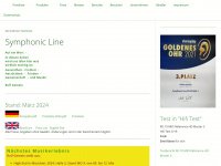 symphonic-line.de Webseite Vorschau