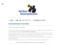 weber-instrumente.de Webseite Vorschau