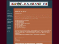 hunde-halsband.ch Webseite Vorschau