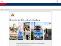 newsletter.metropolregion.hamburg.de Webseite Vorschau