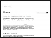 menorca-info.de Webseite Vorschau