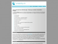 uniability.ch Webseite Vorschau