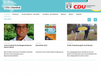 cdu-lilienthal.de Webseite Vorschau