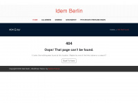 idem-berlin.de Webseite Vorschau