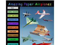 amazingpaperairplanes.com Webseite Vorschau