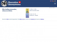 narcotics-anonymous.ch Webseite Vorschau