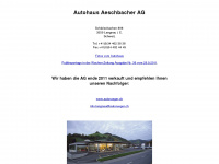 autohaus-aeschbacher.ch Webseite Vorschau