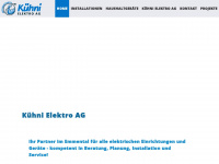 kuehni-elektro.ch Webseite Vorschau