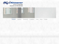 klossner-ag.ch Webseite Vorschau