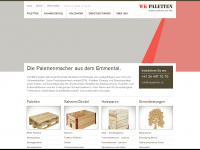 wkpaletten.ch Webseite Vorschau