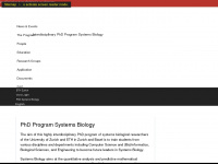 systemsbiology-phd.ethz.ch Webseite Vorschau