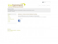 kiwitainment.at Webseite Vorschau