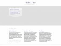 wille-laass.de Webseite Vorschau