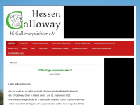 galloway-hessen.de Webseite Vorschau