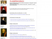 plansprachen.ch Webseite Vorschau