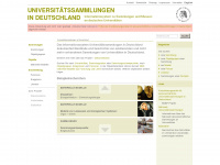 universitaetssammlungen.de Webseite Vorschau