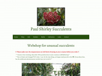 paulshirleysucculents.nl Webseite Vorschau