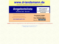 d-landsmann.de Webseite Vorschau
