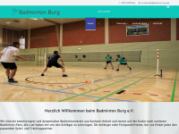 badminton-burg.de Webseite Vorschau