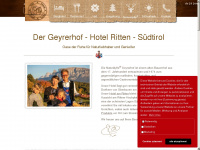 geyrerhof.com Webseite Vorschau