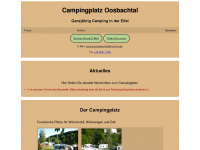 camping-oosbachtal.de Webseite Vorschau
