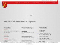 orpund.ch Webseite Vorschau