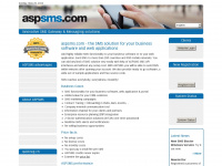 aspsms.com Webseite Vorschau