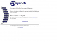 meyer.ch Webseite Vorschau