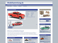 modellsammlung.de Webseite Vorschau
