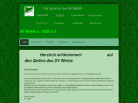 sv-mehle.de Webseite Vorschau