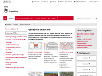stadtplan.bern.ch Webseite Vorschau