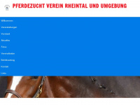 pferdezuchtrheintal.ch Webseite Vorschau