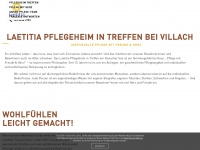 laetitia-pflegeheime.at Webseite Vorschau