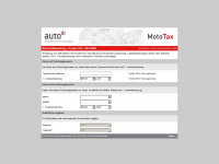 mototax.ch Webseite Vorschau