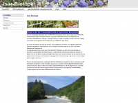 isar-biotope.de Webseite Vorschau