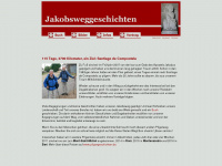 jakobsweggeschichten.de Webseite Vorschau