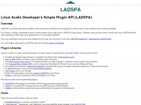 ladspa.org Webseite Vorschau