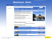 motorboote-berlin.de Webseite Vorschau