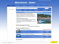 motorboote-italien.de Webseite Vorschau