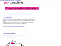 sportcoaching.ch Webseite Vorschau
