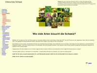 artenschutz.ch Webseite Vorschau
