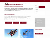 skydive-exit.com Webseite Vorschau