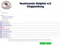 tauchverein-delphin.de Webseite Vorschau