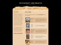 witchcraftandmagick.com Webseite Vorschau