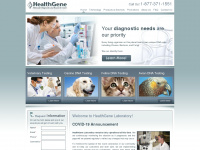 healthgene.com Webseite Vorschau